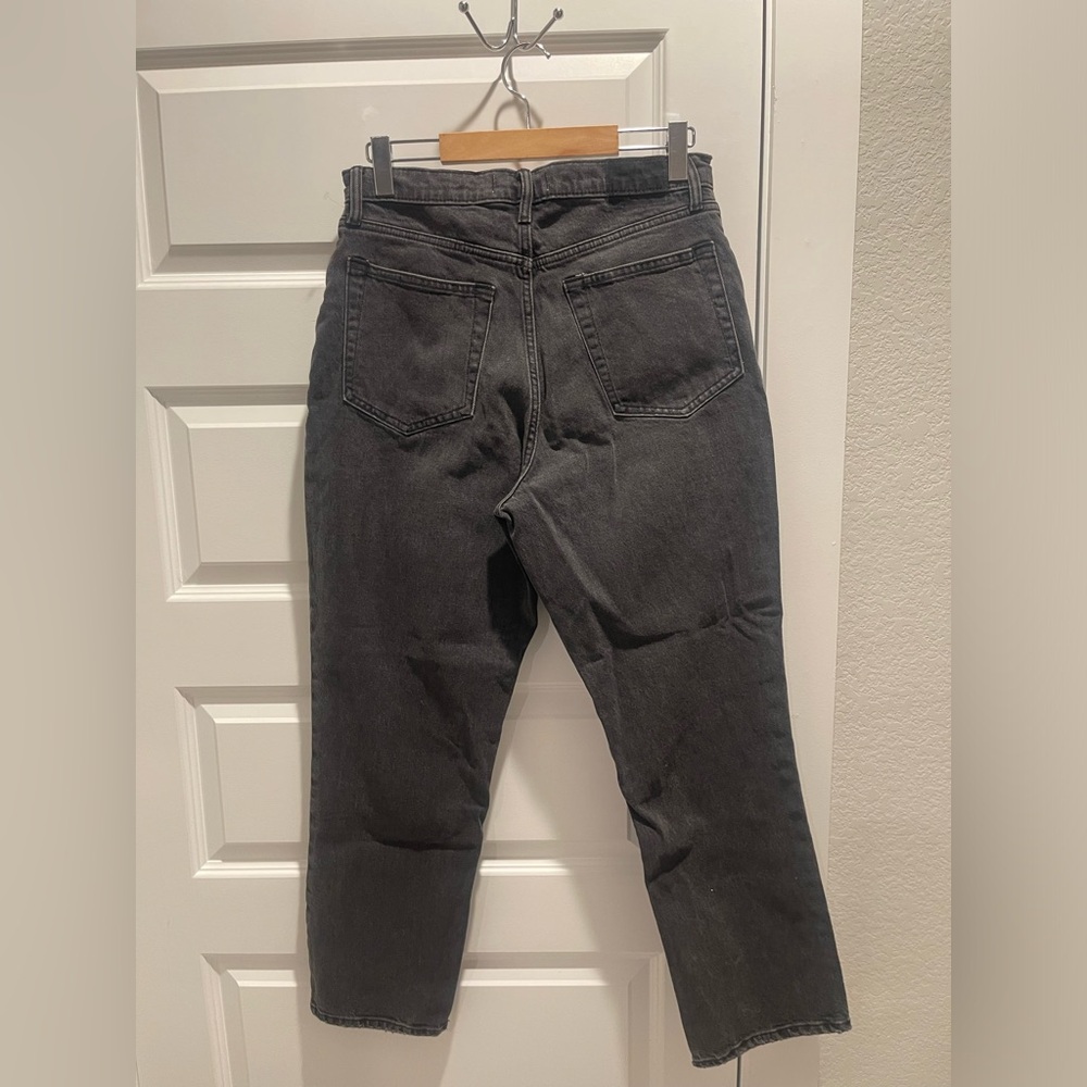 Abercrombie & fitch the 90s straight ultra high rise jean curve love US 12 short - Picture 3 of 8